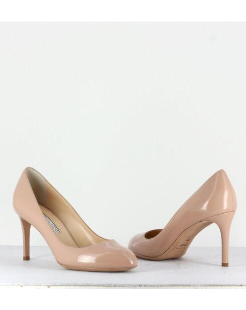 Escarpins en cuir 2592N nude - Talon 7,5 cm