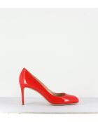 Escarpins en cuir 2592R rouges - Talon 7 cm