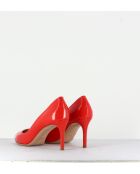 Escarpins en cuir 2592R rouges - Talon 7 cm