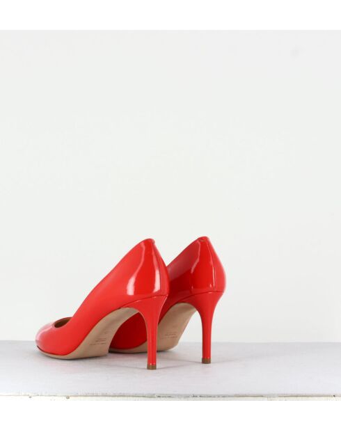 Escarpins en cuir 2592R rouges - Talon 7 cm