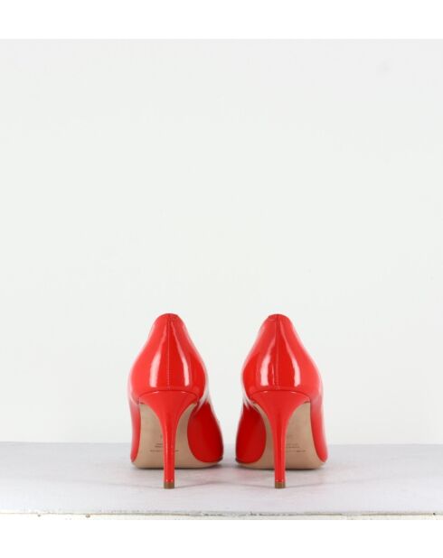 Escarpins en cuir 2592R rouges - Talon 7 cm