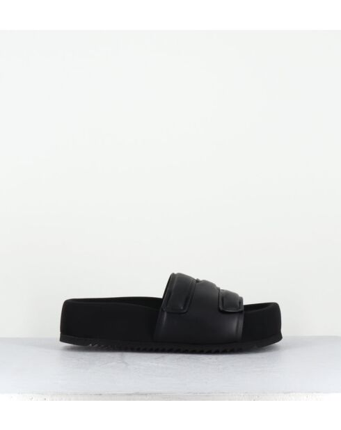 Mules en cuir noir 1E1804D noires