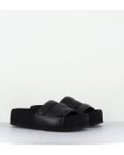 Mules en cuir noir 1E1804D noires