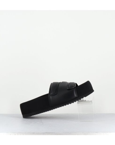 Mules en cuir noir 1E1804D noires