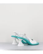 Sandales à talon Acqua blanches - Talon 7,5 cm