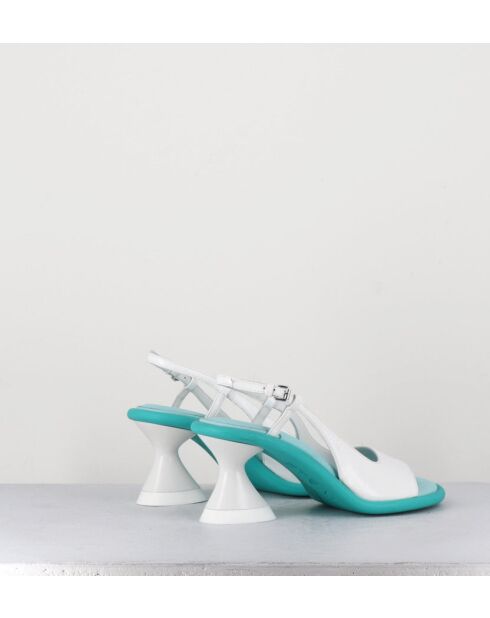 Sandales à talon Acqua blanches - Talon 7,5 cm