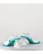 Sandales à talon Acqua blanches - Talon 7,5 cm
