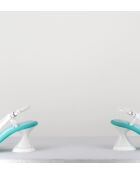 Sandales à talon Acqua blanches - Talon 7,5 cm