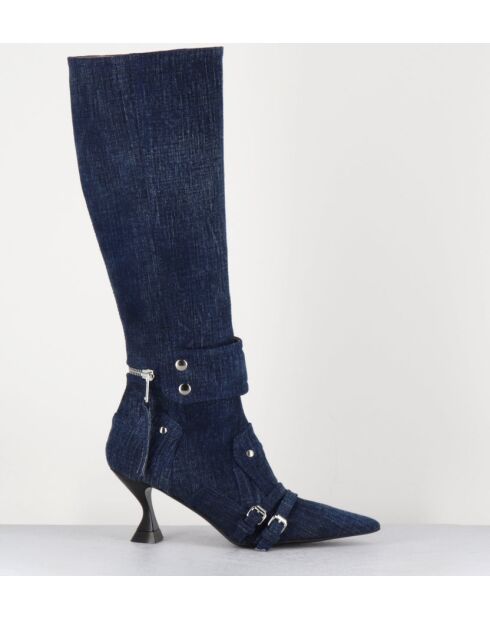 Bottes à bout pointu T Lovely Nik jeans - Talon 7,5 cm