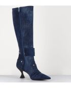 Bottes à bout pointu T Lovely Nik jeans - Talon 7,5 cm