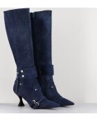 Bottes à bout pointu T Lovely Nik jeans - Talon 7,5 cm