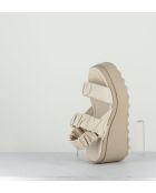 Sandales à talon en cuir Osso crème -  Talon 8 cm