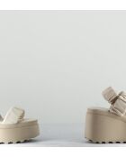 Sandales à talon en cuir Osso crème -  Talon 8 cm