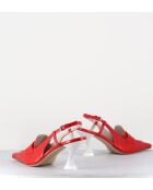 Escarpins à bout pointu en cuir Tiago Rosso rouges - Talon 7,5 cm