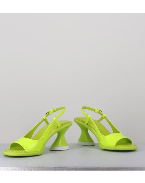 Sandales à talon Cedro jaunes - Talon 7,5 cm