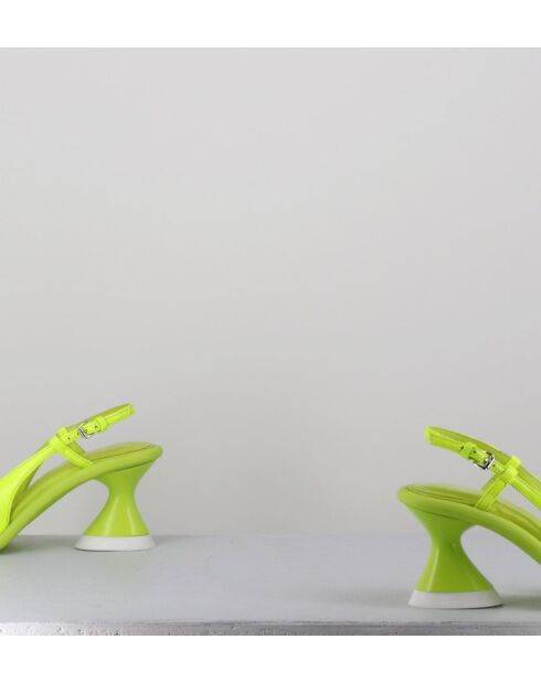 Sandales à talon Cedro jaunes - Talon 7,5 cm