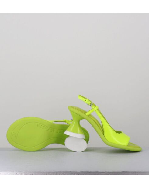 Sandales à talon Cedro jaunes - Talon 7,5 cm