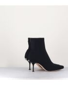 Bottines à bout pointu A81760 noires - Talon 7,5 cm