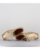 Chaussures à lacets en cuir Frangia dorées