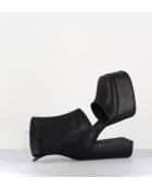 Open-boots à talon en cuir Gas noirs - Talon 13 cm