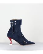 Boots à bout pointu Lovely Nik jeans - Talon 7,5 cm