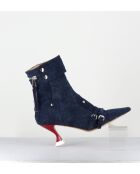 Boots à bout pointu Lovely Nik jeans - Talon 7,5 cm