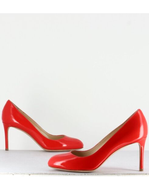 Escarpins en cuir 2592R rouges - Talon 7 cm