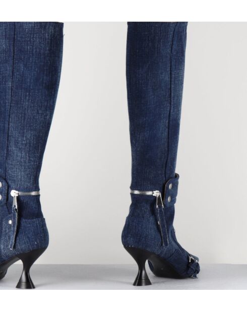 Bottes à bout pointu T Lovely Nik jeans - Talon 7,5 cm