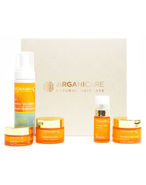 Coffret coup d’éclat à la vitamine c – visage – 5pcs