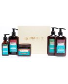 Ultravoedende set — argan en shea — krullend haar — 5 producten — 400 ml