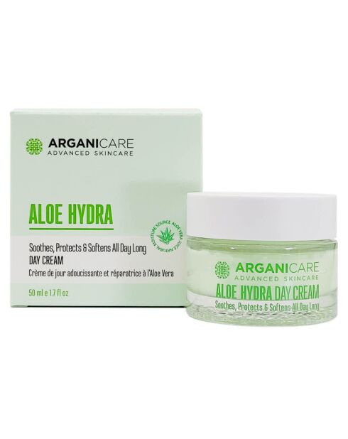 Hydraterende en antiverouderende dag- en nachtcrèmes met Aloë Vera 2x50 ml