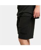 Essentials Stretch-Sweatshort im Limo-Design