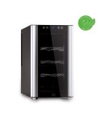 Freistehender Weinschrank aus Silber für 8 Flaschen, 26 x 49,5 x 45,5 cm