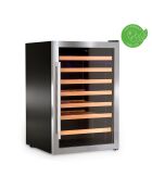 Freistehender Weinschrank aus Silber für 48 Flaschen, 54 x 53,8 x 83,4 cm