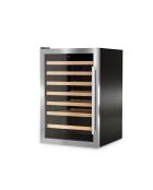 Freistehender Weinschrank aus Silber für 48 Flaschen, 54 x 53,8 x 83,4 cm