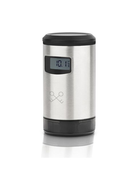 Pompe sous-vide électrique pour vin grise - 4.6x4.6x8.6 cm
