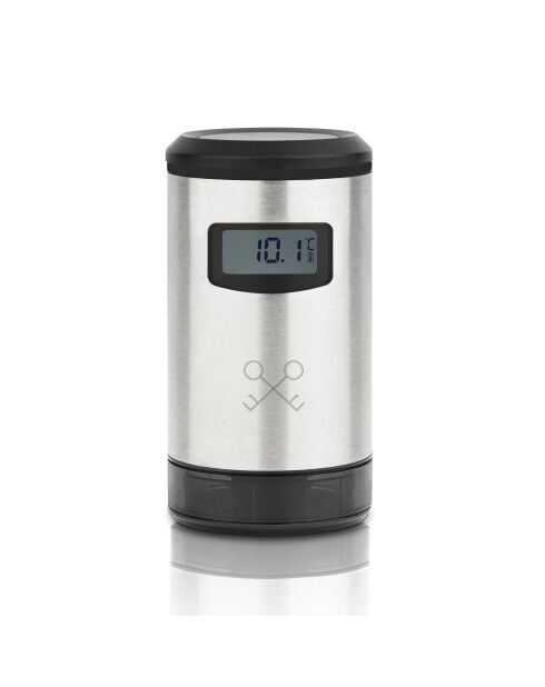 Pompe sous-vide électrique pour vin grise - 4.6x4.6x8.6 cm
