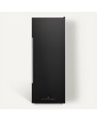 Schwarzer freistehender Weinschrank für 224 Flaschen, 70,5 x 70,5 x 183,5 cm