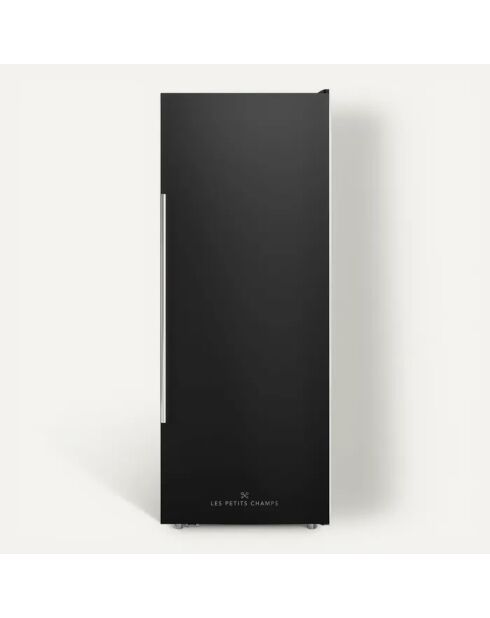 Schwarzer freistehender Weinschrank für 224 Flaschen, 70,5 x 70,5 x 183,5 cm