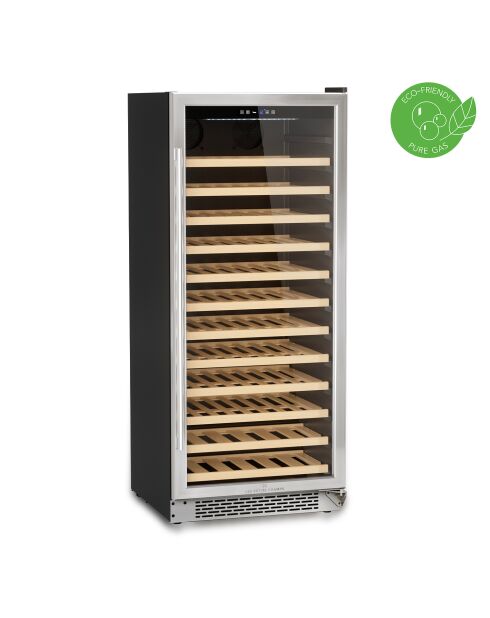 Einbau-Weinkühler aus Edelstahl für 100 Flaschen, 62,5 x 66 x 145,5 cm