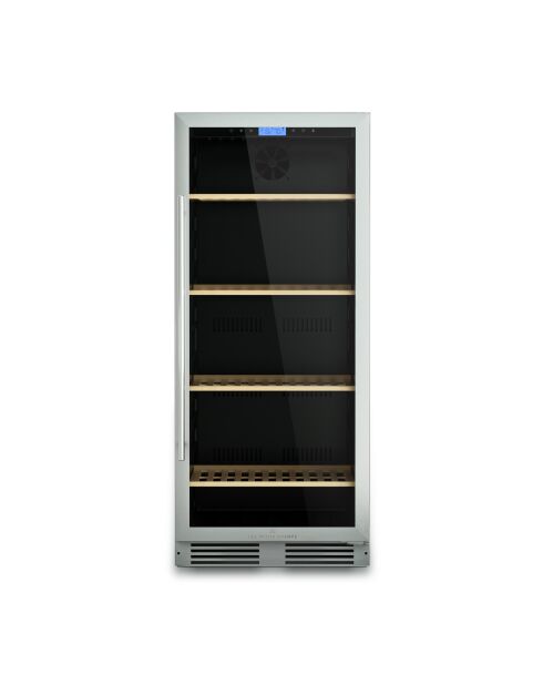 Schwarzer eingebauter Weinkeller für 160 Flaschen — 59,5 x 69 x 139 cm