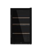 Schwarzer eingebauter Weinkeller für 32 Flaschen - 38x57,5x83 cm