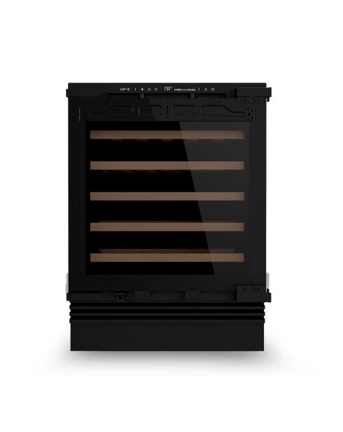 Weinschrank für 48 Flaschen, kompatibel mit schwarzer Küchenfront — 59,5 x 55 x 82 cm