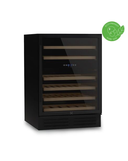 Cave à vin 46 bouteilles encastrable noir - 59,5 x 57,2 × 82 cm