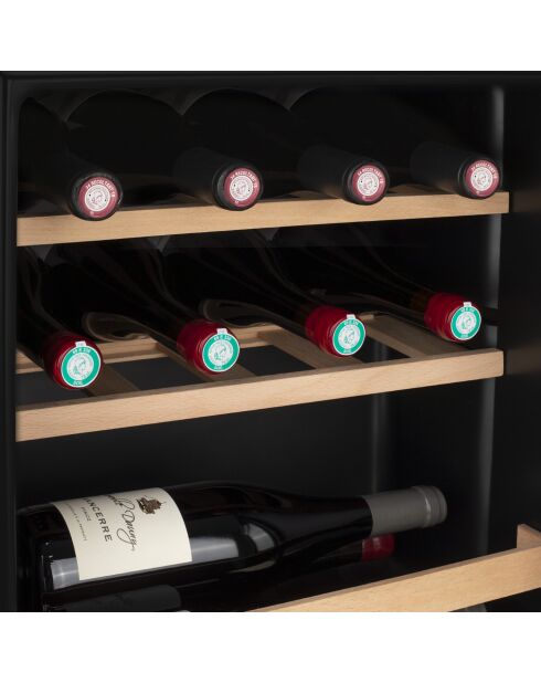 Cave à vin 15 bouteilles pose libre noir - 43 x 47,3 x 51,7 cm