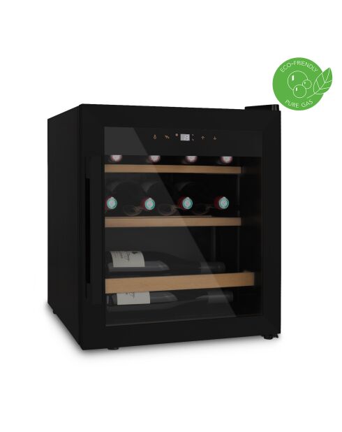 Cave à vin 15 bouteilles pose libre noir - 43 x 47,3 x 51,7 cm