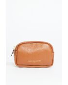 Porte-monnaie en cuir Tamar camel - 15x9,5x4 cm