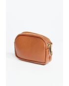 Porte-monnaie en cuir Tamar camel - 15x9,5x4 cm