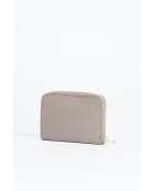 Portafoglio Jaida in pelle grigia - 13x9,5 cm