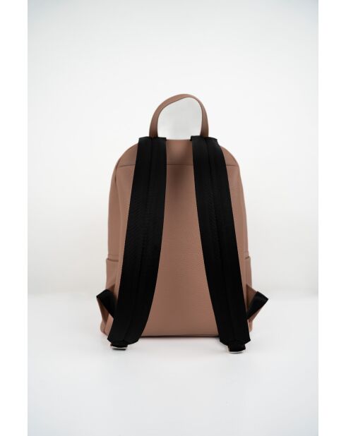 Sac à dos en cuir Libre beige - 25x40x13 cm